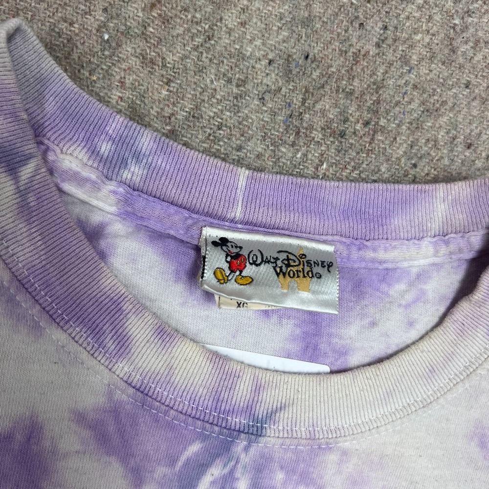 Vintage Disney Magic Music Days Shirt Mens XL Purple 1990s Florida Tie Dye - Picture 7 of 13